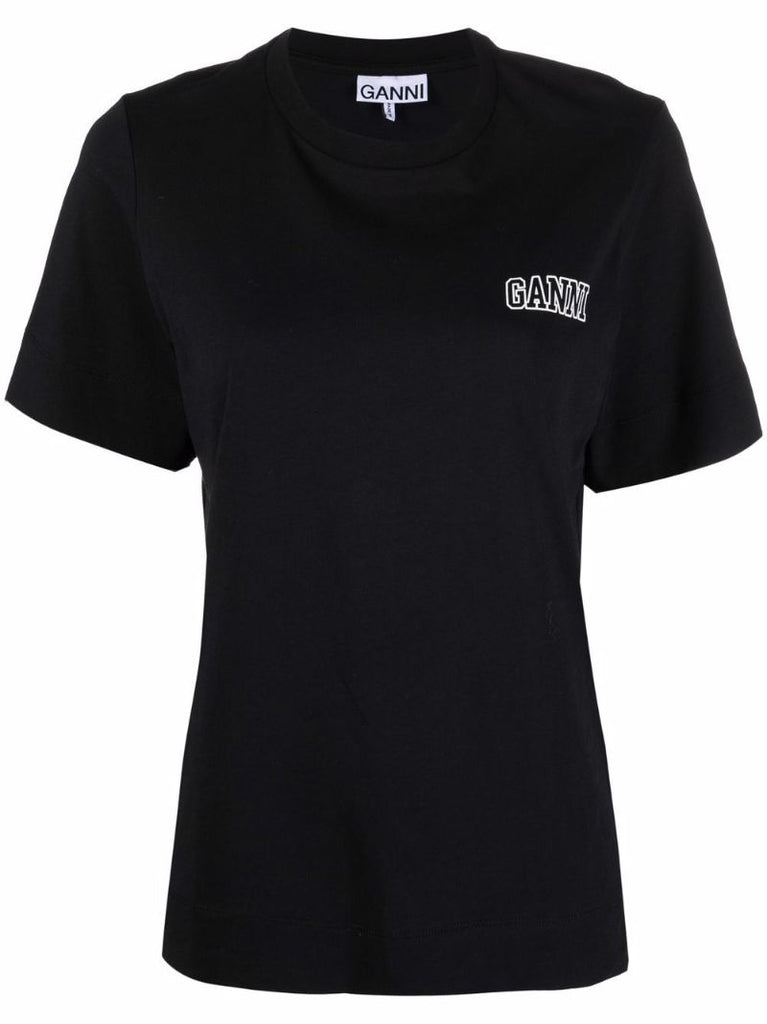 Black Logo Print Organic Cotton T-shirt