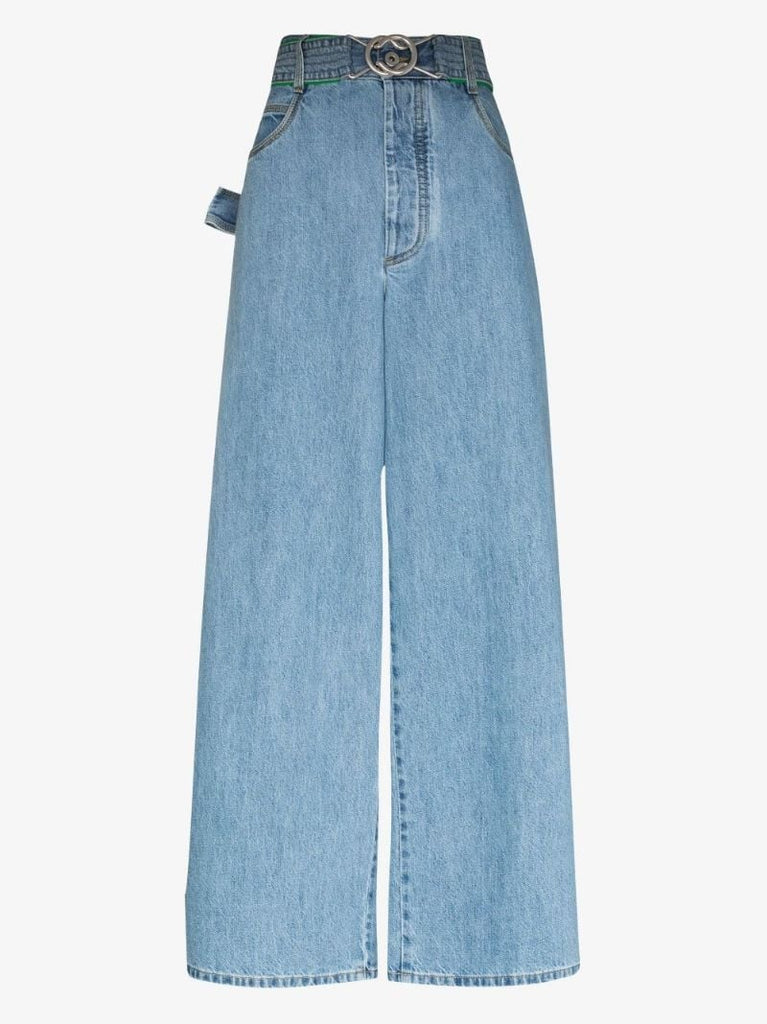 Belted Wide Leg Jeans