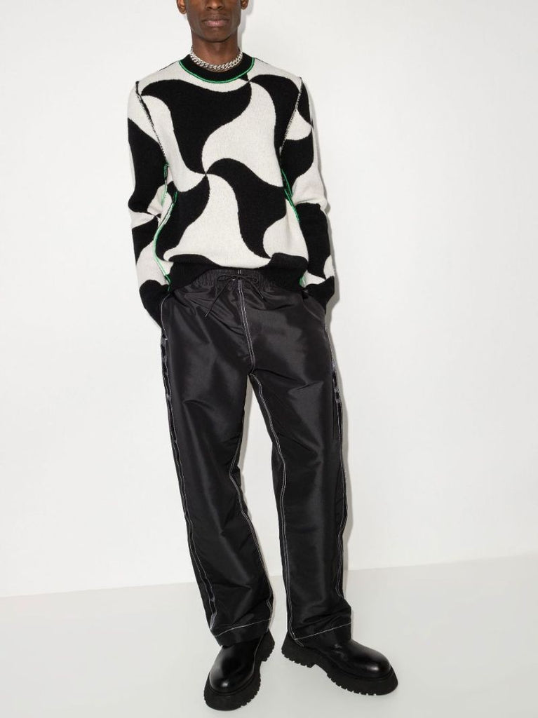 Ghost Jacquard Wool Sweater