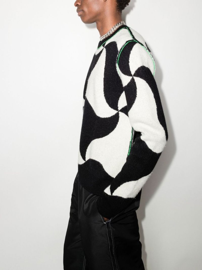 Ghost Jacquard Wool Sweater