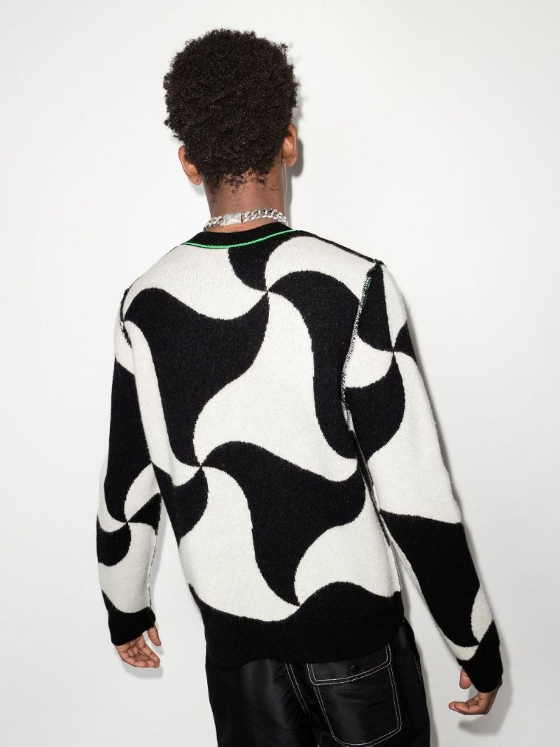 Ghost Jacquard Wool Sweater