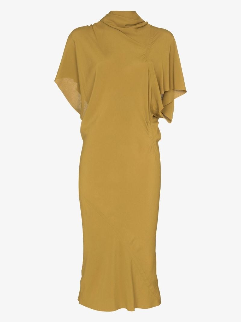 Twisted Back Midi Dress