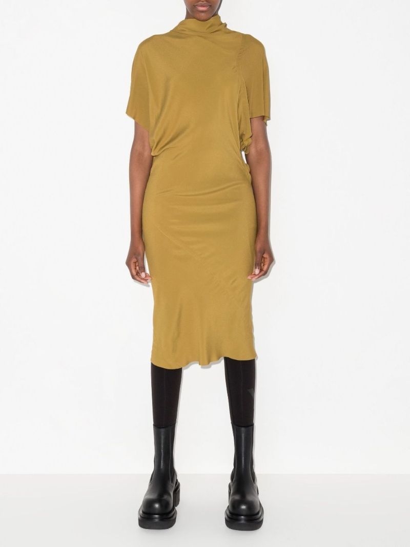 Twisted Back Midi Dress