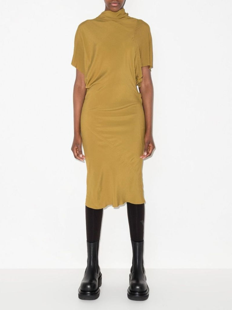 Twisted Back Midi Dress