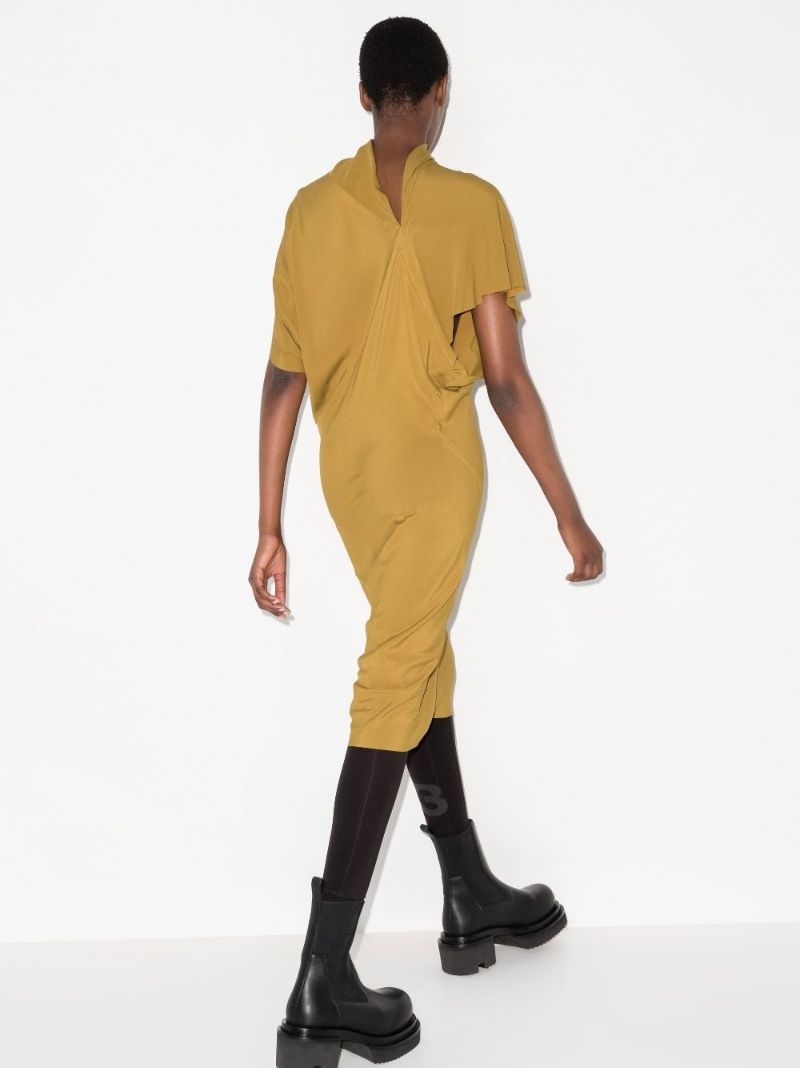 Twisted Back Midi Dress