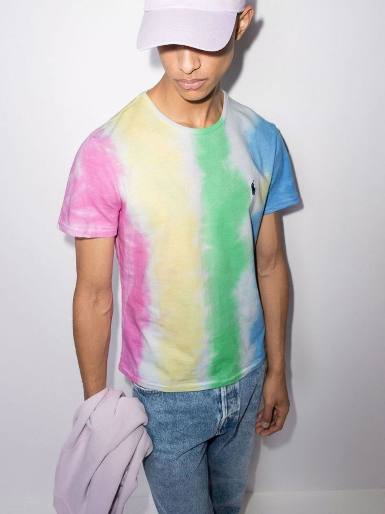 Logo Tie-dye Cotton T-shirt