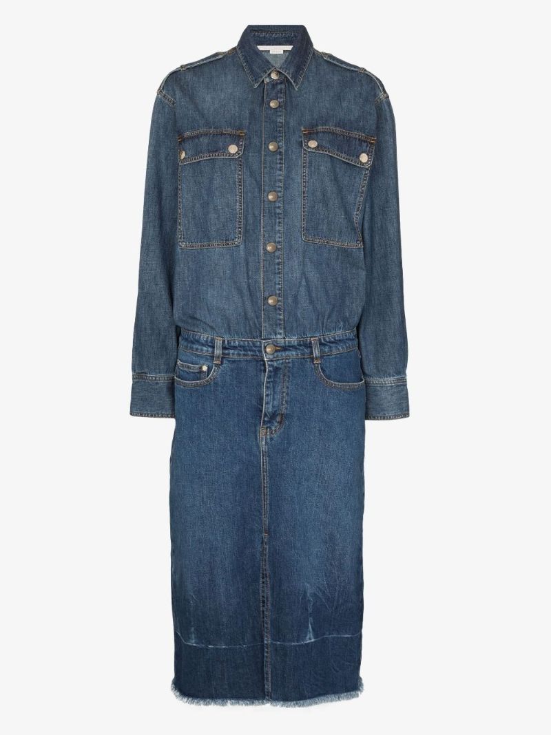 Blue Denim Shirt Dress