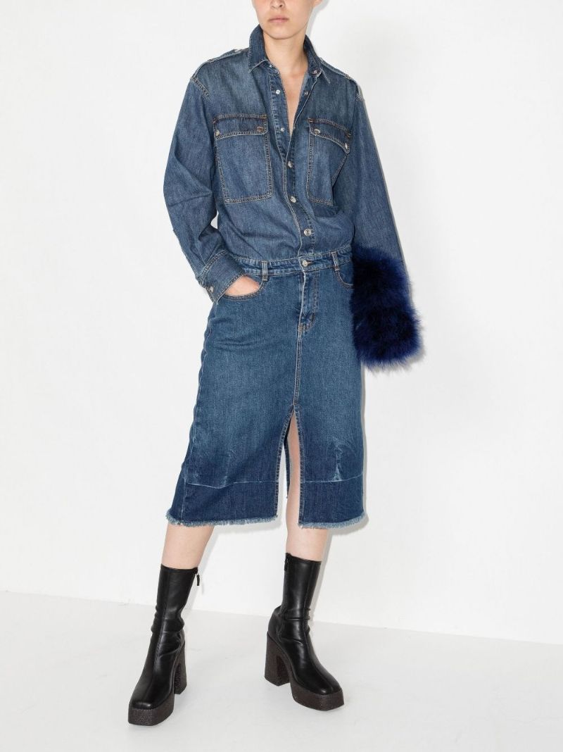 Blue Denim Shirt Dress