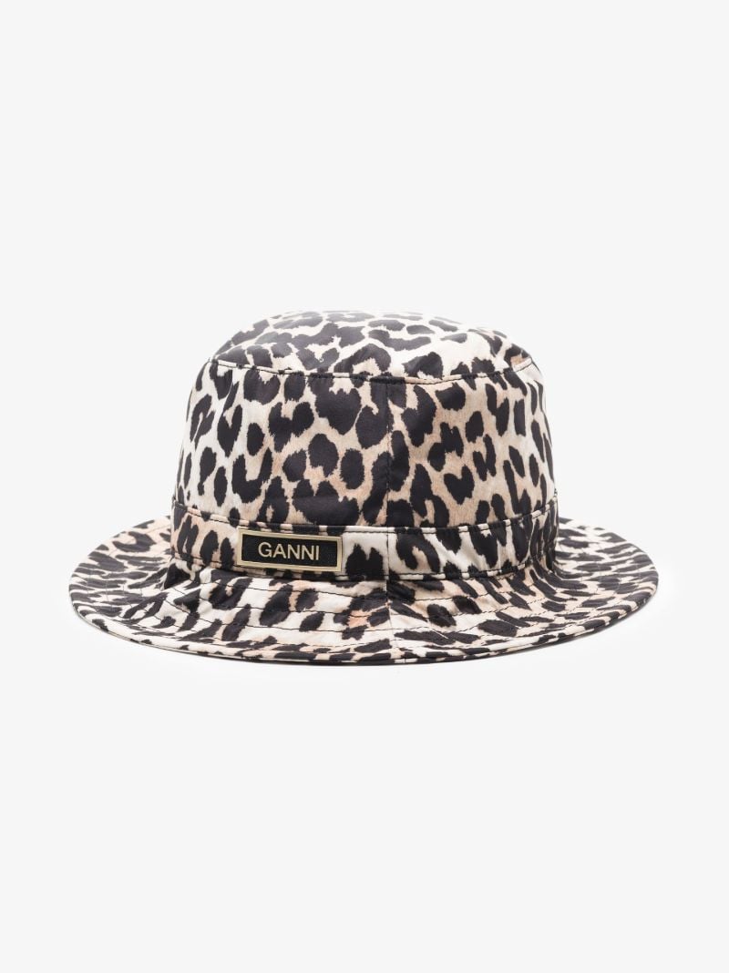 Brown Leopard Print Bucket Hat