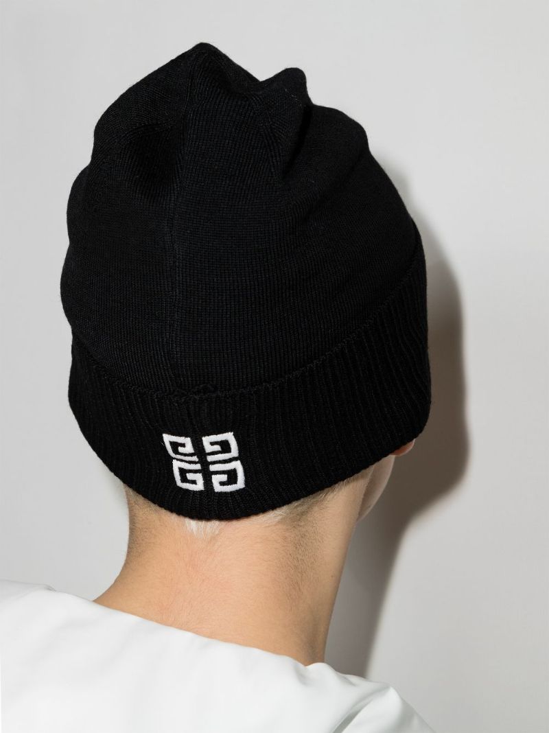 Black 4g Wool Beanie Hat