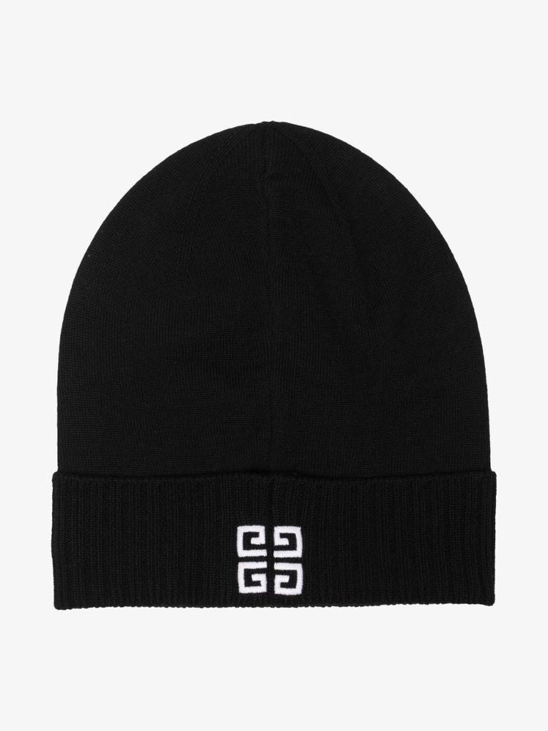 Black 4g Wool Beanie Hat