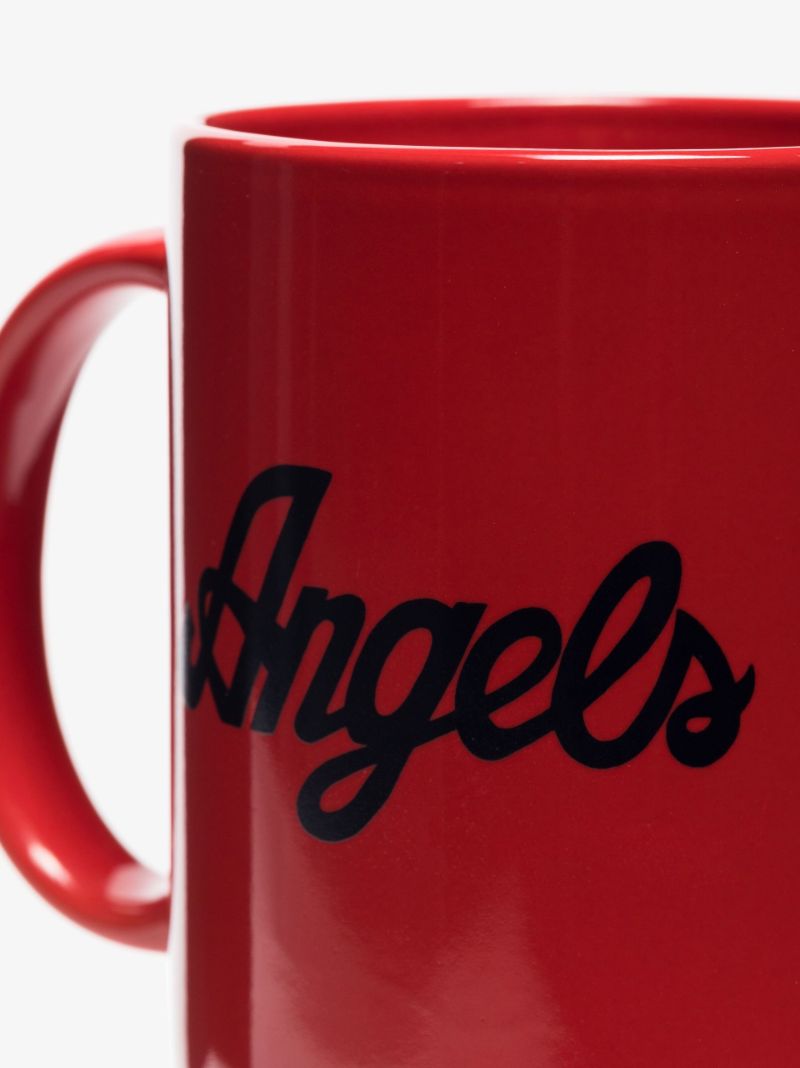 Red Logo Print Mug