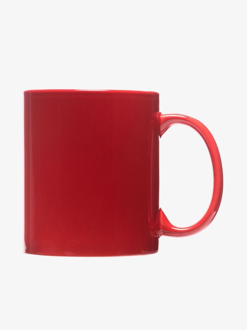 Red Logo Print Mug