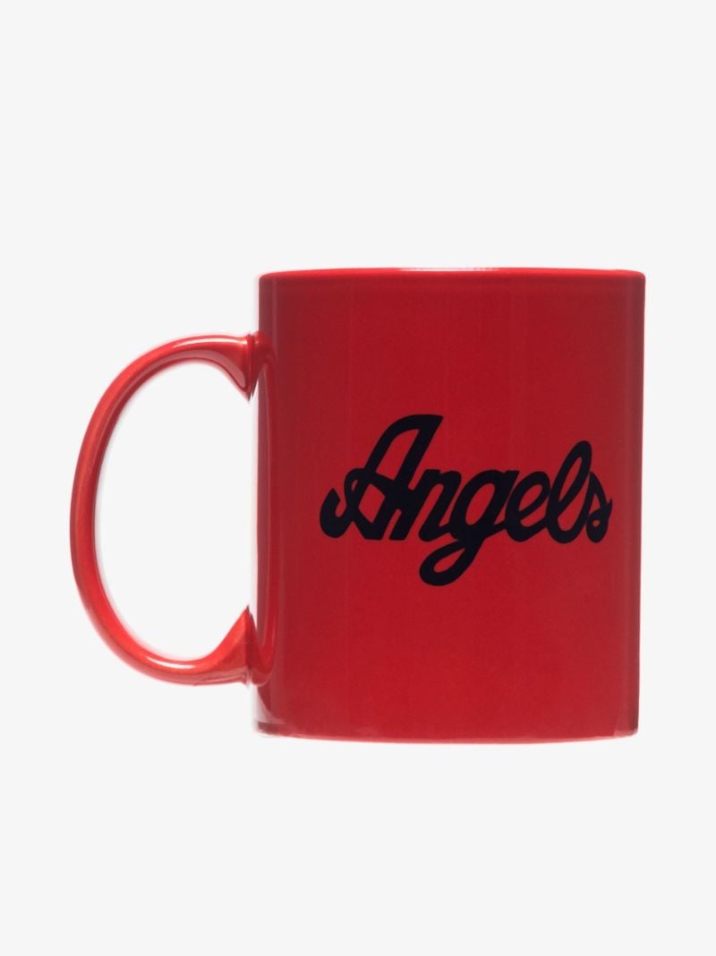 Red Logo Print Mug