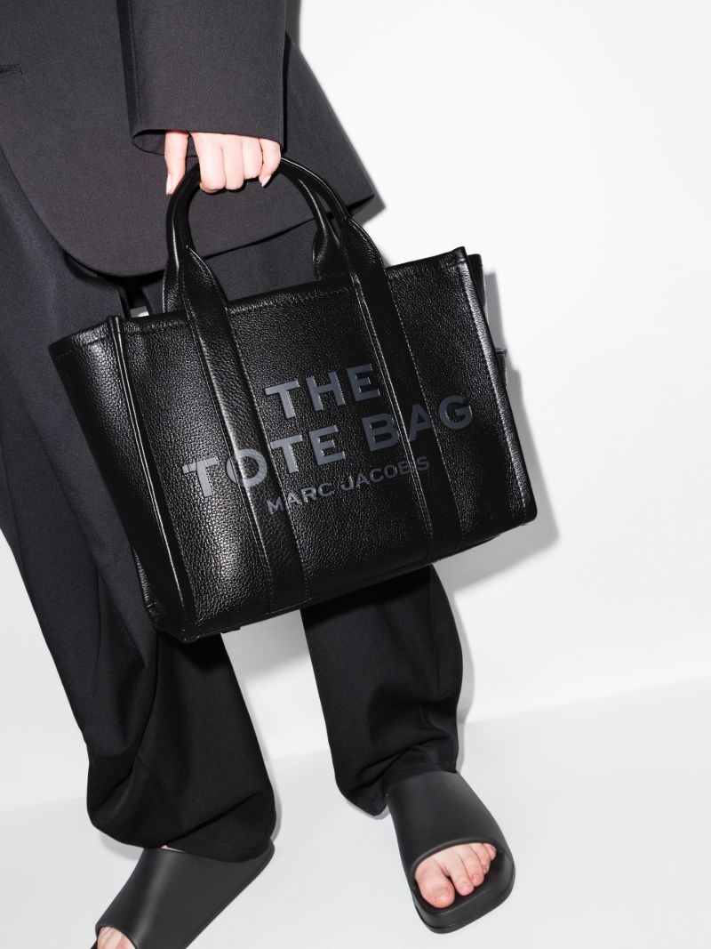 Black the Leather Small Tote Bag
