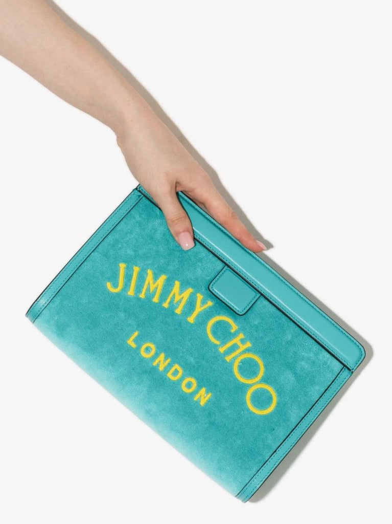 Blue Varenne Terry Clutch Bag