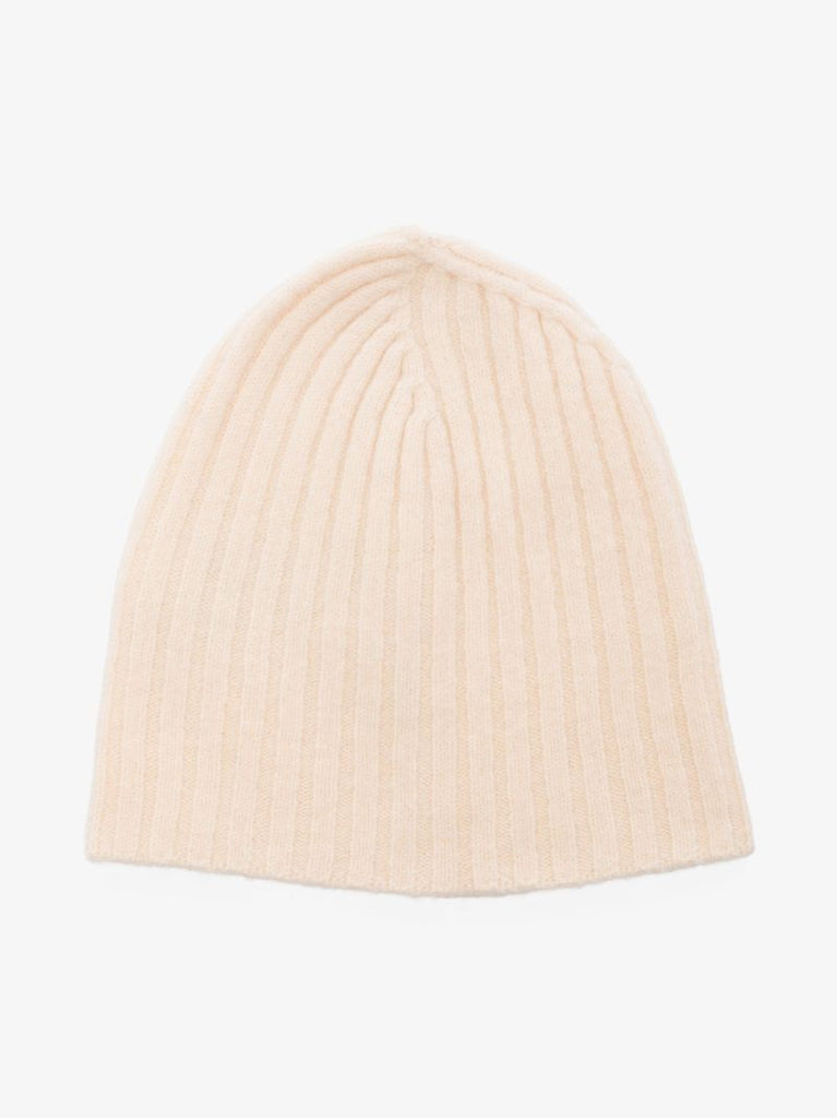 Neutral Harmony Wool Knit Beanie Hat
