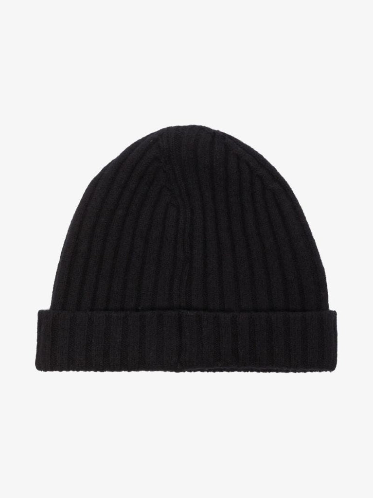 Black Harmony Wool Beanie Hat