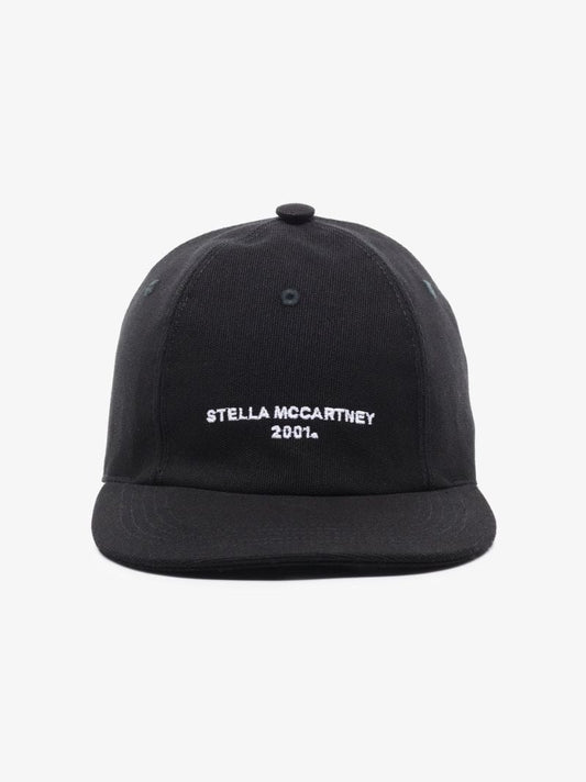 Black Embroidered Logo Baseball Cap