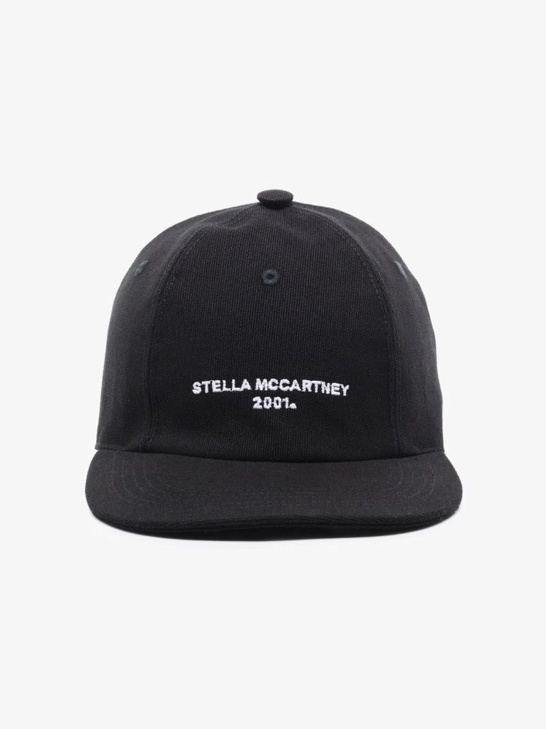 Black Embroidered Logo Baseball Cap