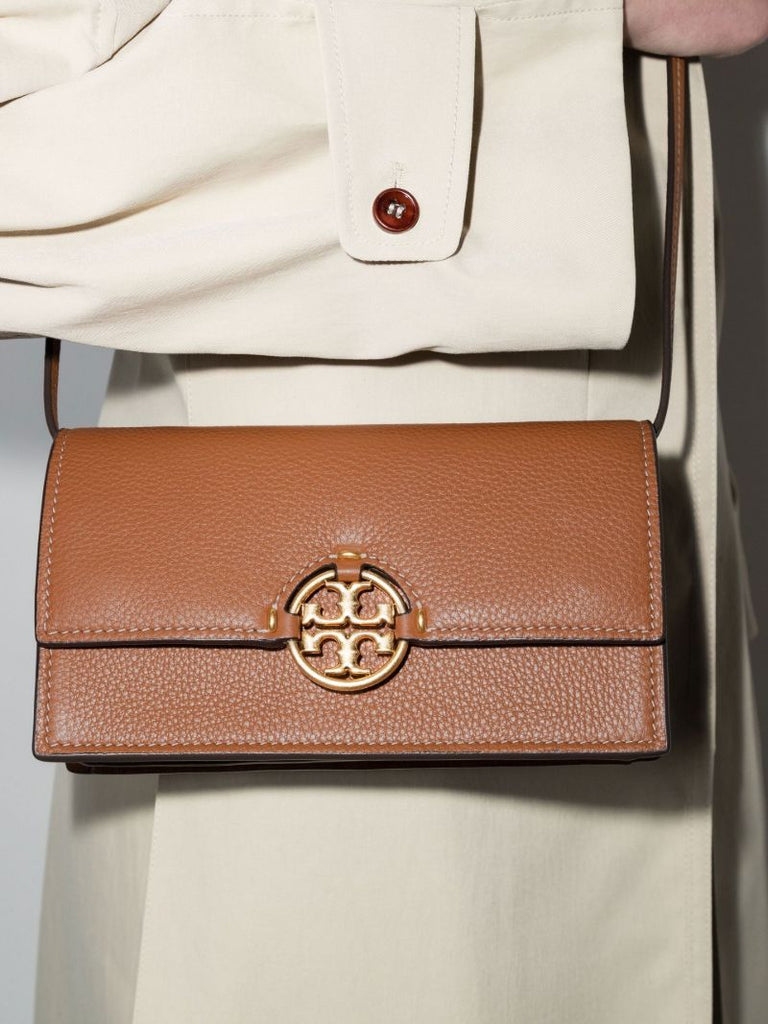 Brown Miller Leather Chain Wallet