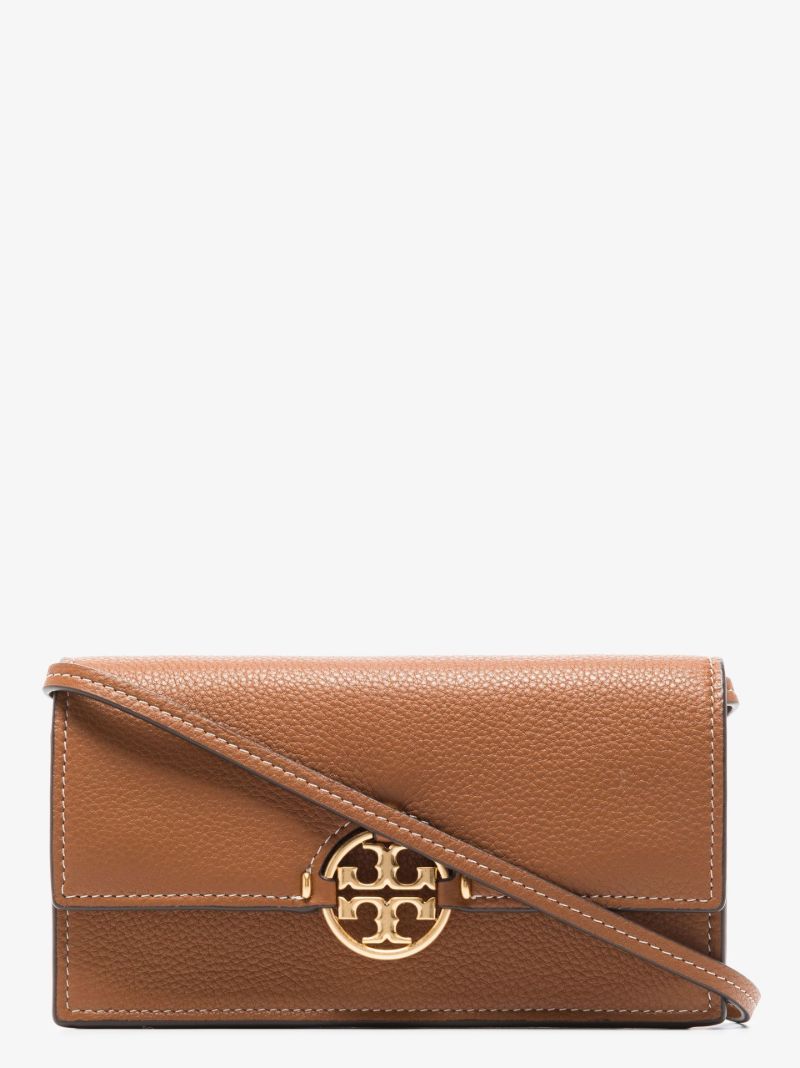 Brown Miller Leather Chain Wallet