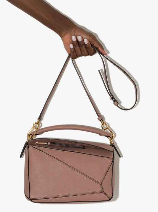 Neutral Puzzle Small Leather Shoulder Bag