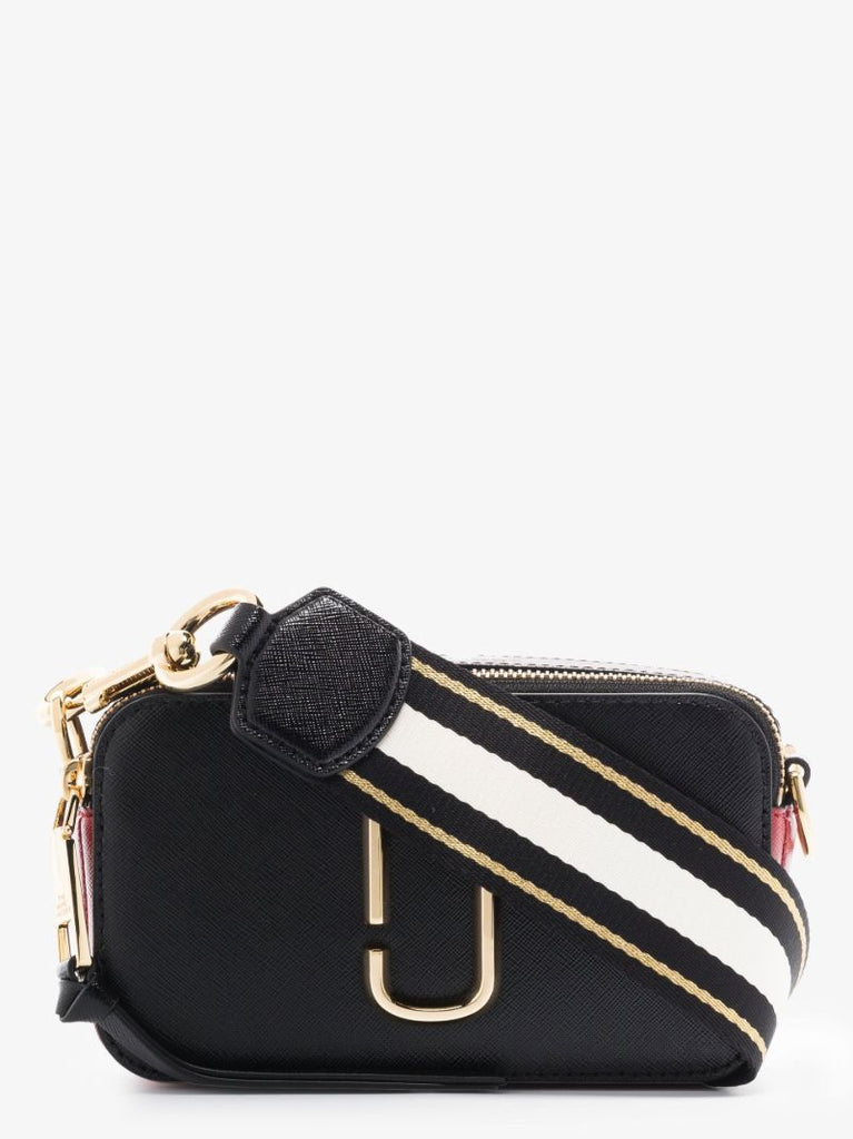 Black Snapshot Leather Cross Body Bag