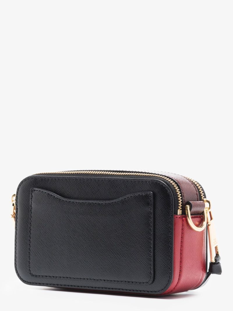 Black Snapshot Leather Cross Body Bag