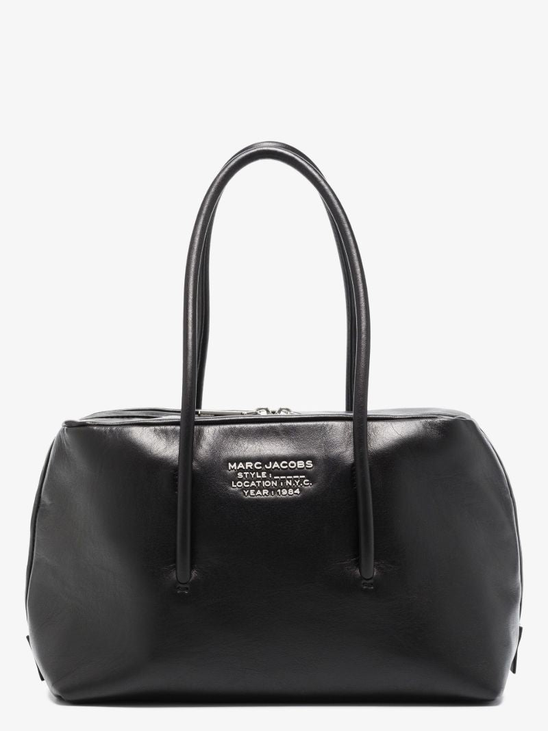 Black the Duet Satchel Leather Tote Bag