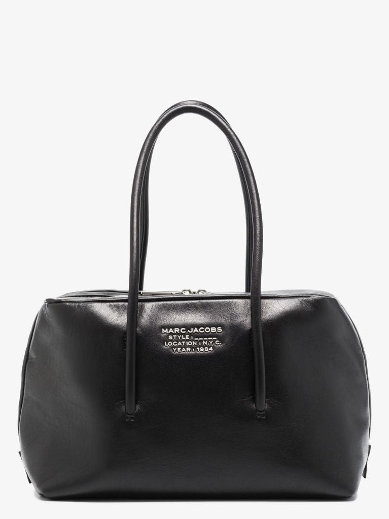 Black the Duet Satchel Leather Tote Bag