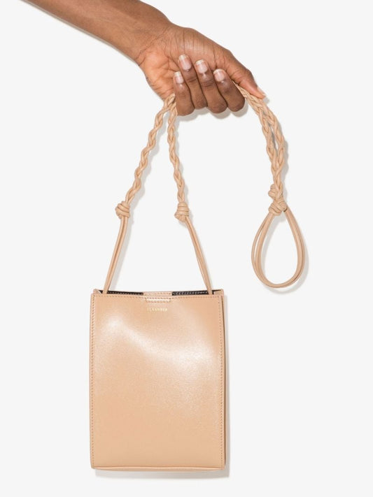 Neutral Tangle Leather Small Cross Body Bag