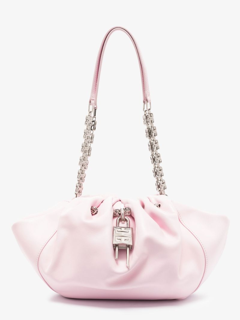 Pink Kenny 4g Chain Leather Bag