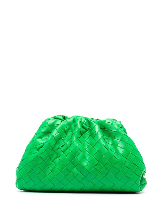 Green Teen Pouch Leather Clutch Bag
