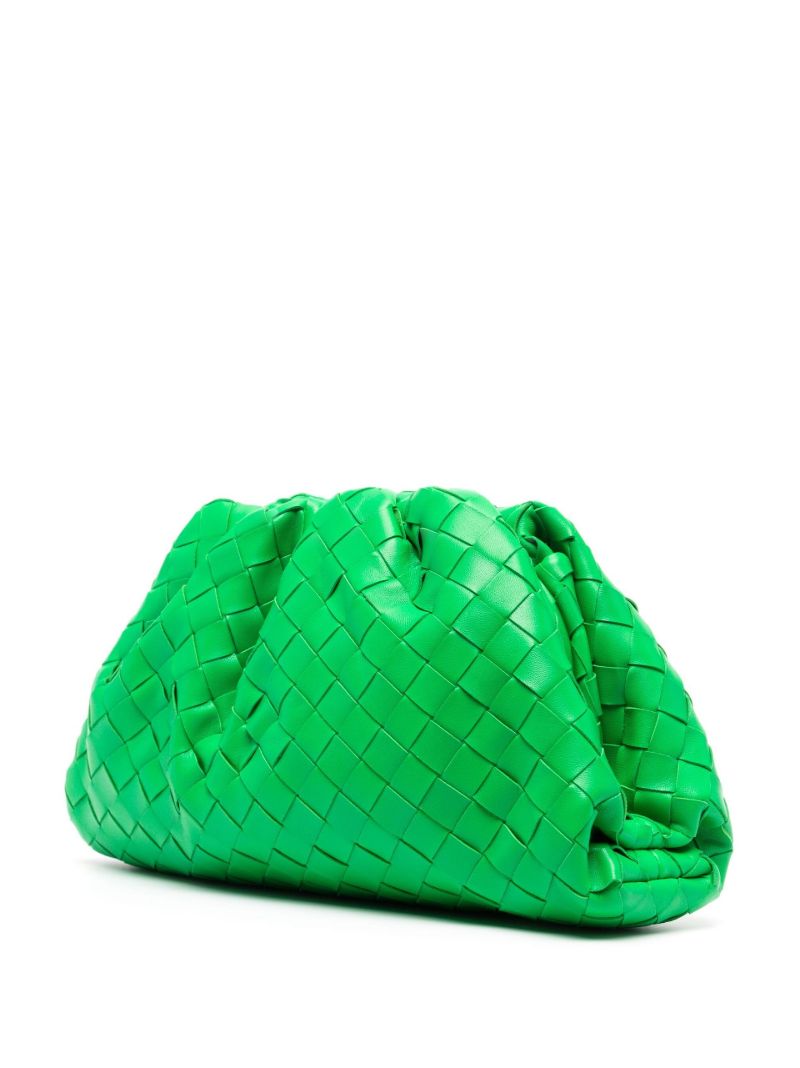Green Teen Pouch Leather Clutch Bag