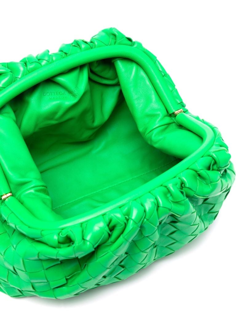 Green Teen Pouch Leather Clutch Bag