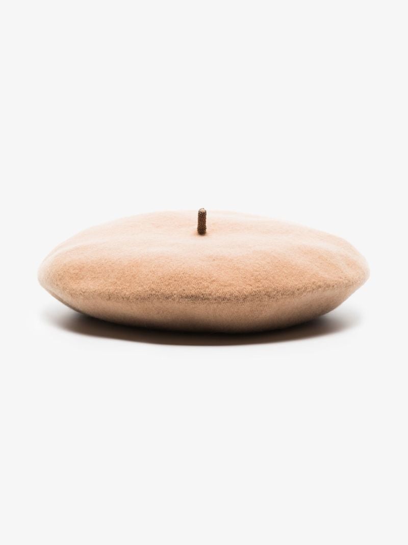 Neutral Wool Beret