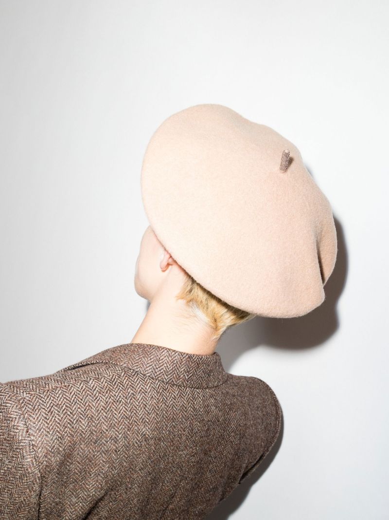 Neutral Wool Beret