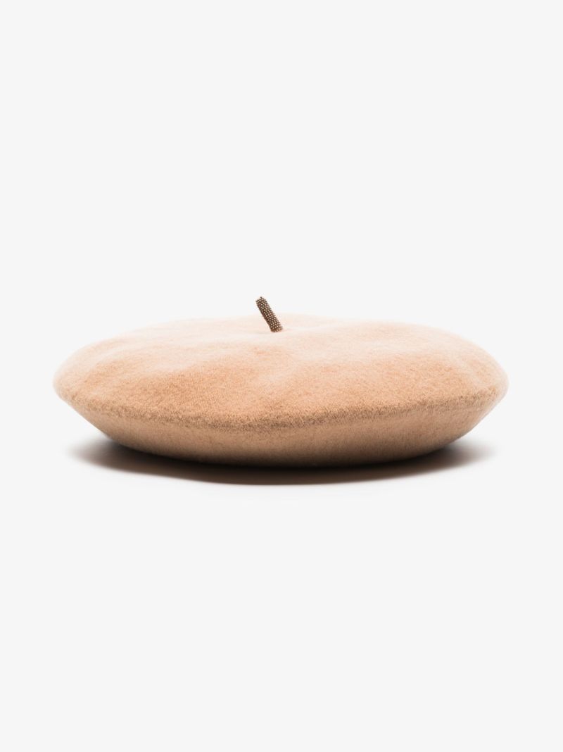 Neutral Wool Beret