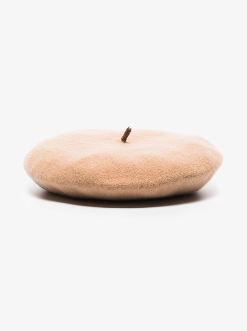 Neutral Wool Beret