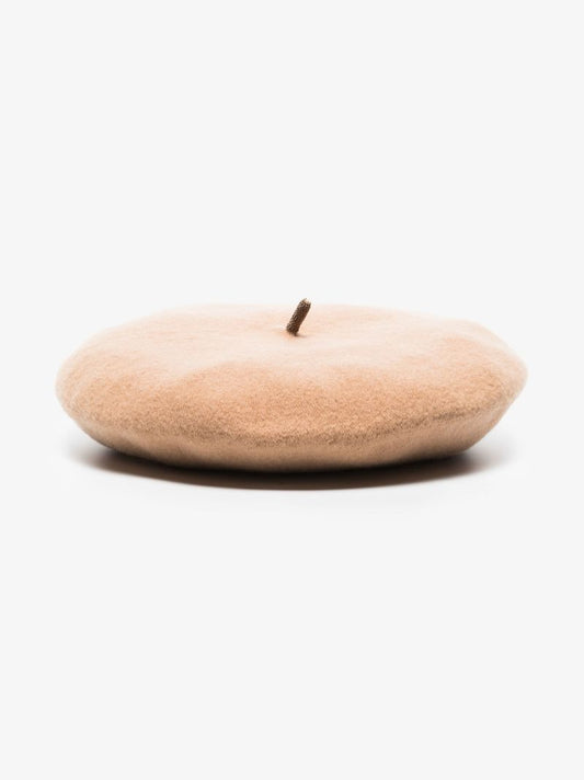 Neutral Wool Beret