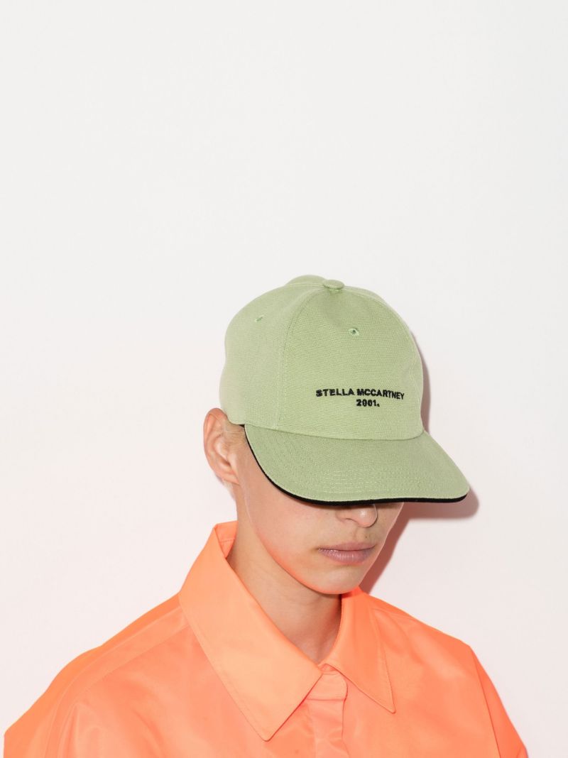 Green Logo Embroidered Baseball Cap