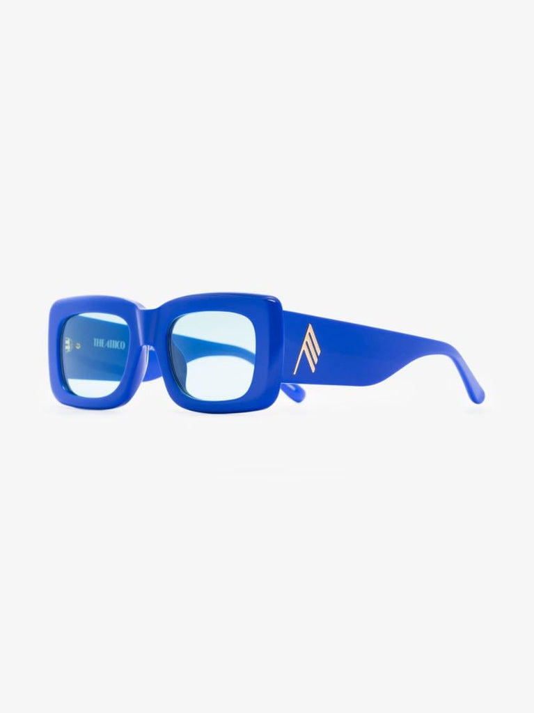 X the Attico Blue Marfa Rectangle Frame Sunglasses