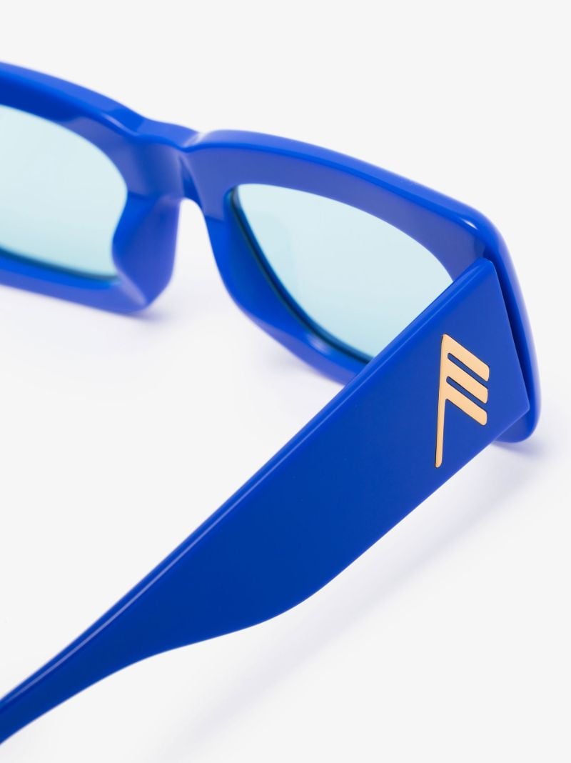X the Attico Blue Marfa Rectangle Frame Sunglasses