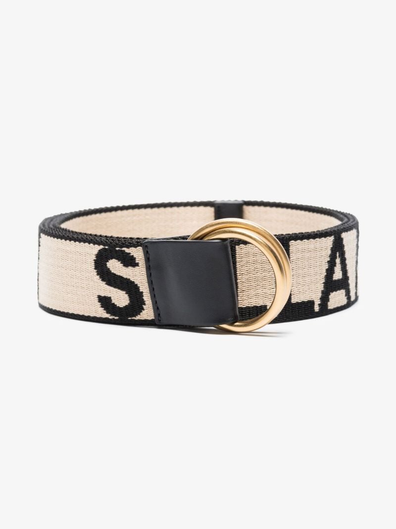 Neutral Monogram Logo Belt