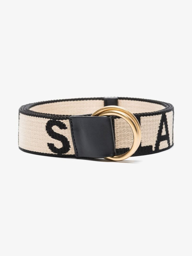 Neutral Monogram Logo Belt