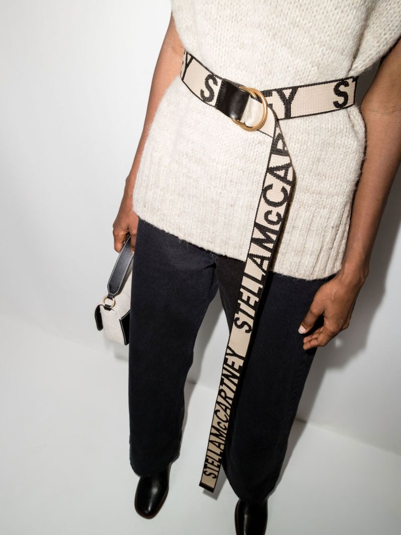 Neutral Monogram Logo Belt
