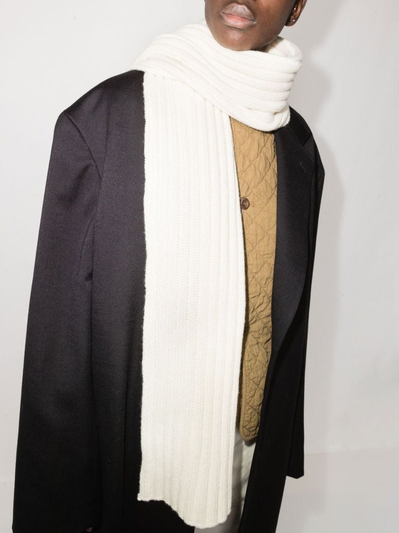 White Canberra Wool Scarf
