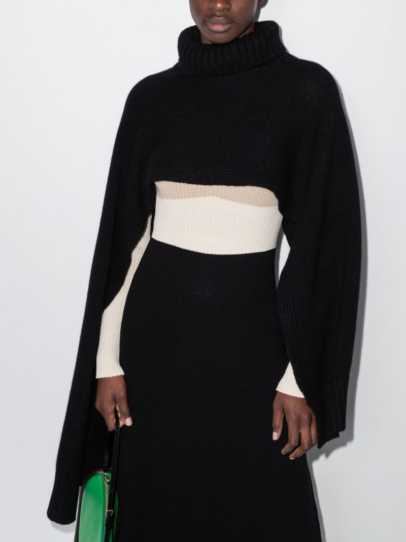 Black High Neck Cashmere Scarf