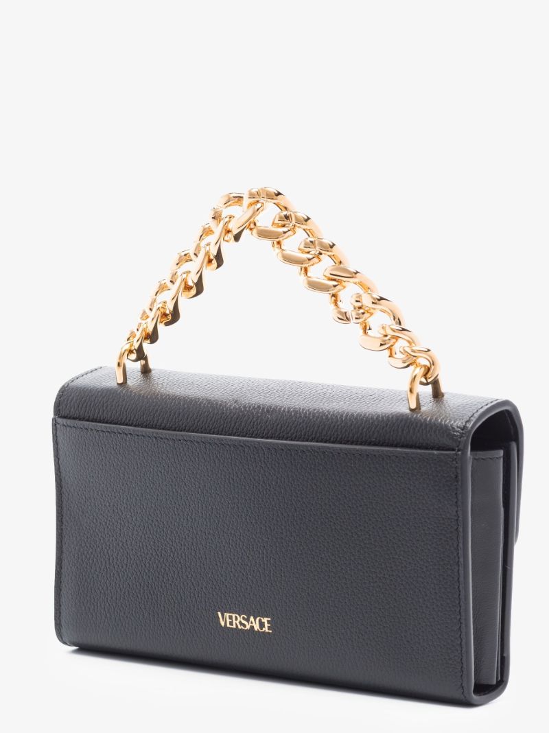 Black La Medusa Leather Mini Bag